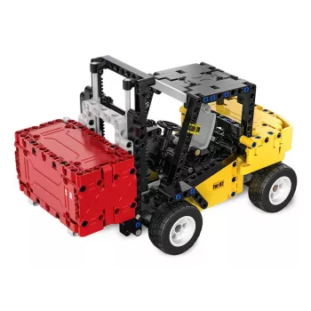 Carretilla elevadora Jamara modelo CaDA Bricks — carretilla elevadora infantil, colores: negro, rojo, amarillo, edad recomendada 8+
