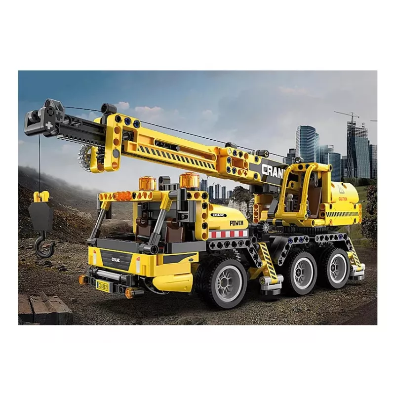 Grúa móvil Jamara modelo CaDA 402886 — set de construcción, negro y amarillo, para niños a partir de 8 años