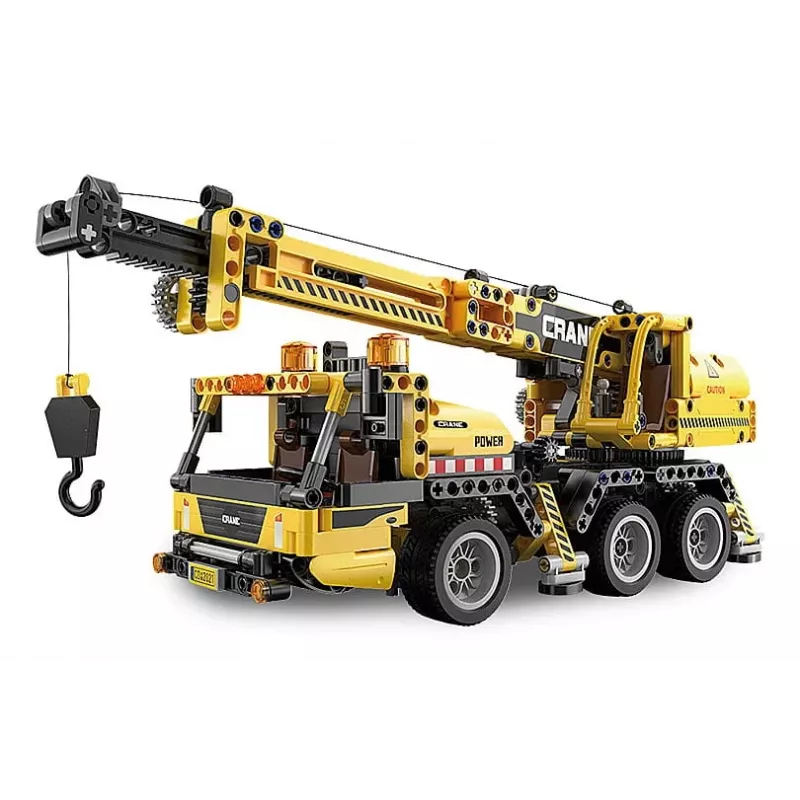 Grúa móvil Jamara modelo CaDA 402886 — set de construcción, negro y amarillo, para niños a partir de 8 años