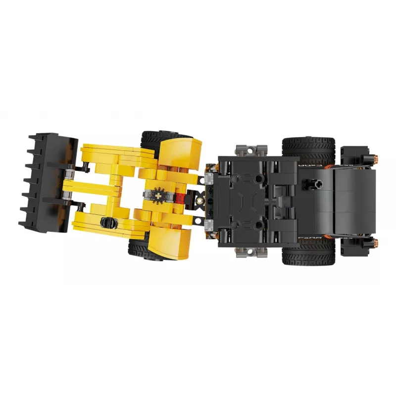 Set de construcción pala cargadora Jamara CaDA Wheel loader Bricks, para niños a partir de 8 años, negro y amarillo