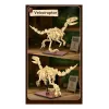 Set de construcción Jamara CaDA fósil de dinosaurio Velociraptor — 256 piezas, edad 8+, beige/marrón