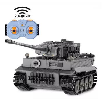 Modelo de tanque Jamara CaDA Tiger escala 1:35, motor eléctrico, batería de Li‑Ion, para niños a partir de 8 años