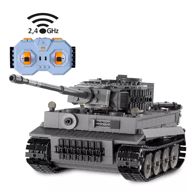 Modelo de tanque Jamara CaDA Tiger escala 1:35, motor eléctrico, batería de Li‑Ion, para niños a partir de 8 años