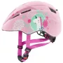 Casco infantil protector UVEX kid 2 cc multicolor rosa, carcasa rígida, acabado mate