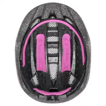 Casco infantil protector UVEX kid 2 cc multicolor rosa, carcasa rígida, acabado mate