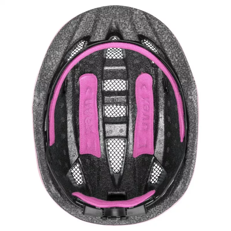 Casco infantil protector UVEX kid 2 cc multicolor rosa, carcasa rígida, acabado mate