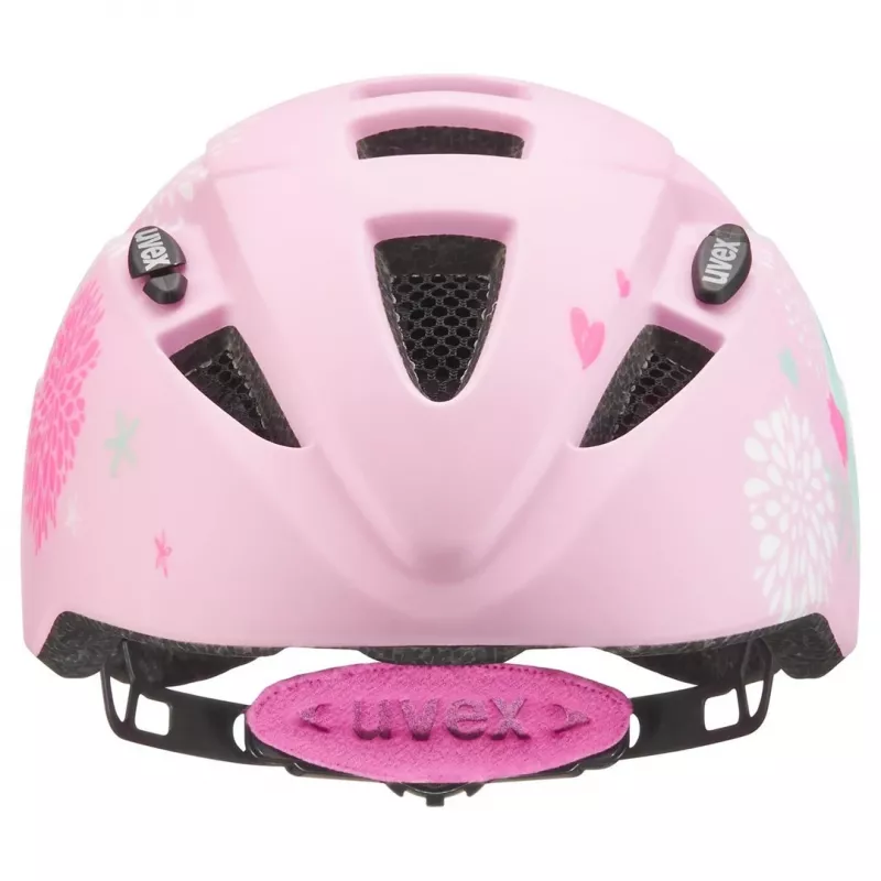 Casco infantil protector UVEX kid 2 cc multicolor rosa, carcasa rígida, acabado mate