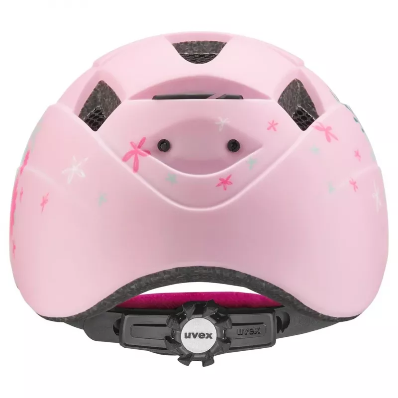 Casco infantil protector UVEX kid 2 cc multicolor rosa, carcasa rígida, acabado mate