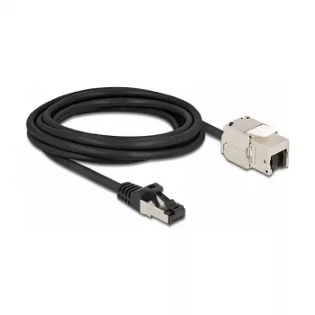 Cable conector RJ45 macho a módulo Keystone conector hembra RJ45 DeLOCK 87029