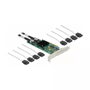 Tarjeta DeLOCK PCI Express x8 de 8 puertos SATA con cable de conexión