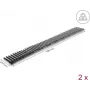 Barrera de protección para aves para instalaciones fotovoltaicas DELOCK 1 m, 2 unidades, marrón, 122 mm