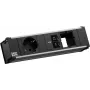 Regleta de enchufes Bachmann CONI con 1x toma CEE 7/3, 1x USB-C PD 45W, 1x conexión de red, cable de 0,2 m