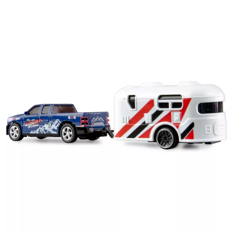 Coche teledirigido Amewi 22680 1:64 RTR con remolque, azul