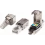 ATEN Conector macho RJ-45 (J-45) 2A-245G, Plata, para cableado Cat6A