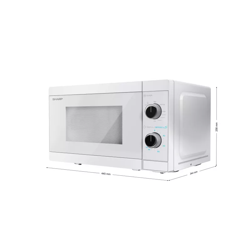 Microondas con grill Sharp YC-MG01E-C, 800 W, 20 L
