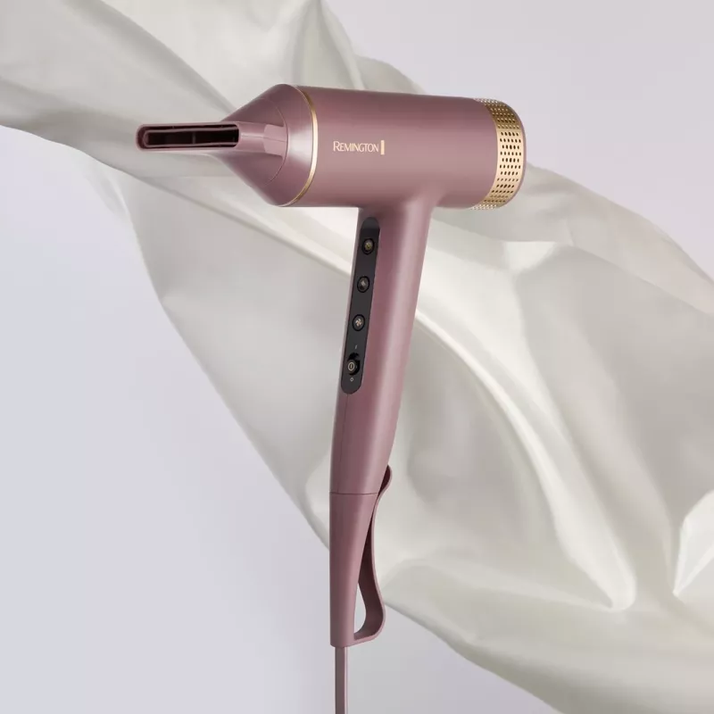 Secador de pelo Remington EC8930, 1600 W, motor digital, 110000 rpm, rosa, cable de 3 m