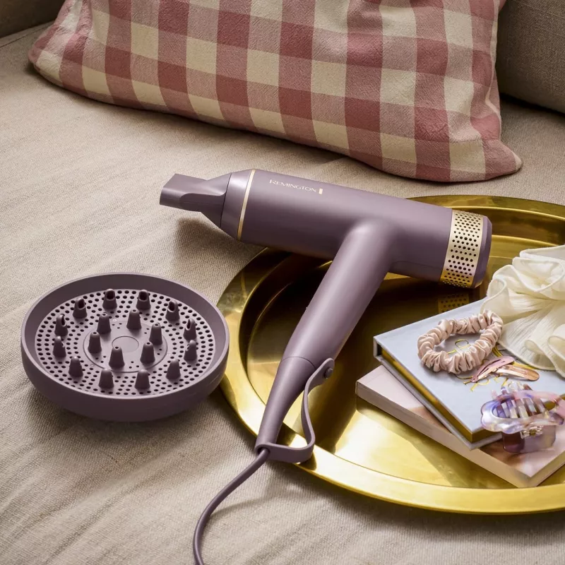 Secador de pelo Remington EC8930, 1600 W, motor digital, 110000 rpm, rosa, cable de 3 m