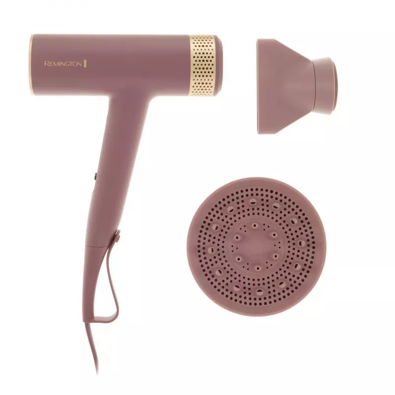 Secador de pelo Remington EC8930, 1600 W, motor digital, 110000 rpm, rosa, cable de 3 m