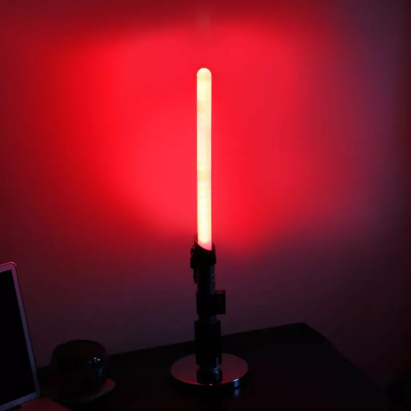 Lámpara de mesa Ukonic 14364 Negro Blanco luz roja 597 mm de altura