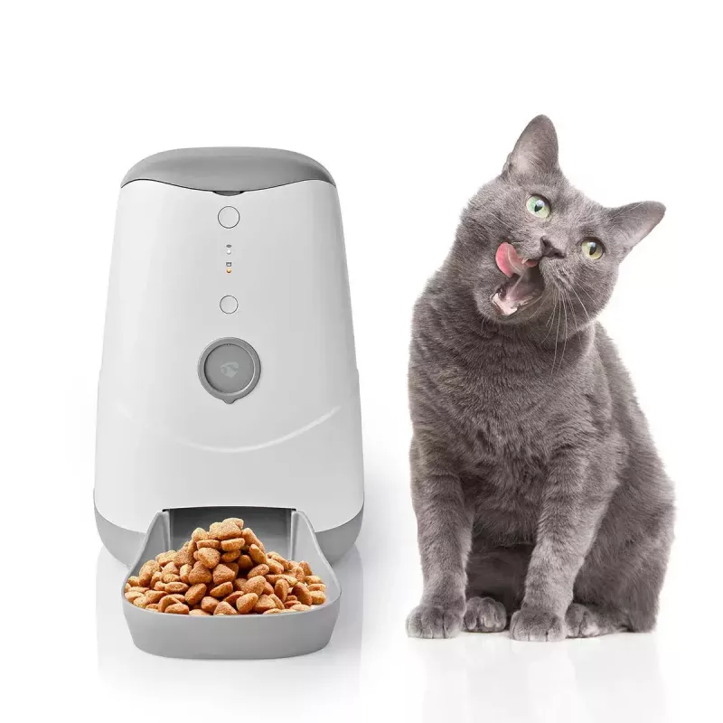 Nedis WIFIPET10CWT Dispensador automático de comida para mascotas 3,7 L Wi-Fi