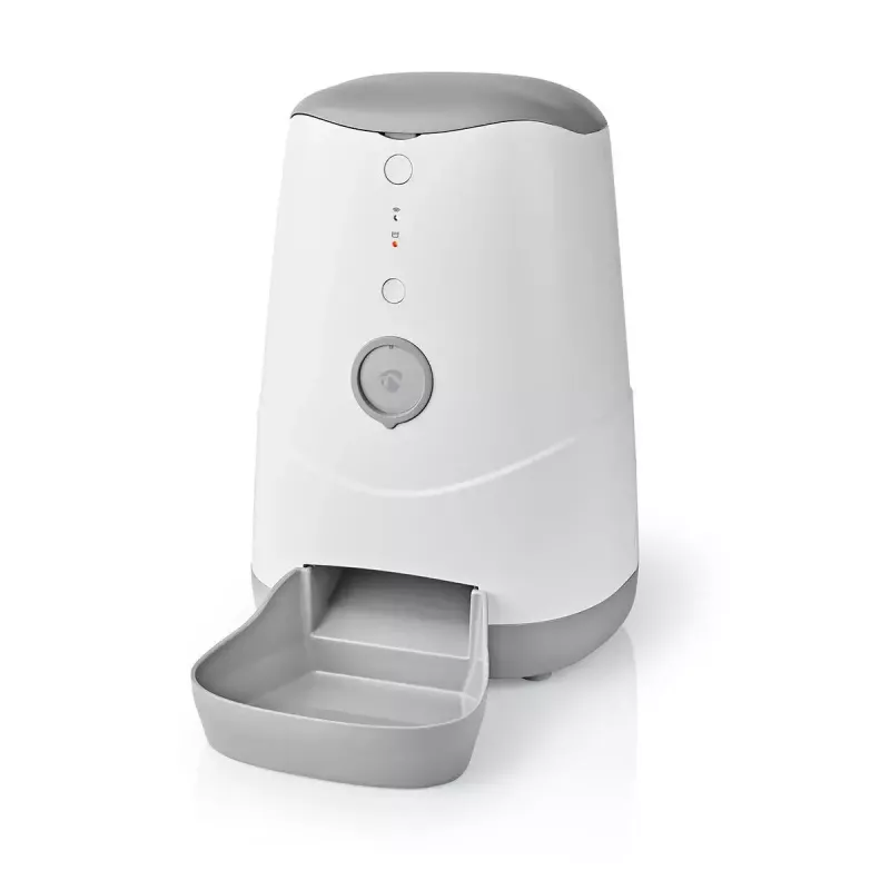 Nedis WIFIPET10CWT Dispensador automático de comida para mascotas 3,7 L Wi-Fi