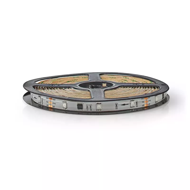 Tira de luz inteligente Nedis WIFILS51CRGB – Wi‑Fi, RGB, 24 W, cable de 1 m, 12 mm de ancho