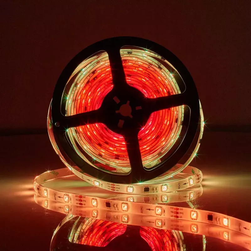 Tira de luz inteligente Nedis WIFILS51CRGB – Wi‑Fi, RGB, 24 W, cable de 1 m, 12 mm de ancho