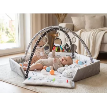 Manta de juego para bebé milly mally Baby Mat 5in1 Minky – manta multifuncional 5 en 1 para bebé para boca abajo, juego, descanso, gateo, viajes