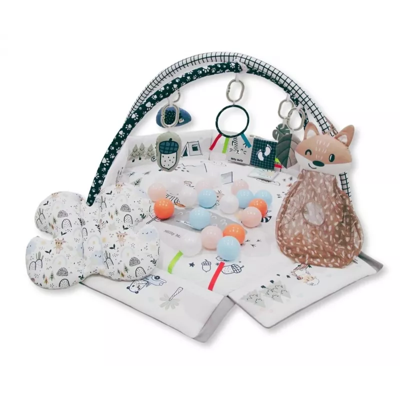 Manta de juego para bebé milly mally Baby Mat 5in1 Minky – manta multifuncional 5 en 1 para bebé para boca abajo, juego, descanso, gateo, viajes