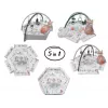 Manta de juego para bebé milly mally Baby Mat 5in1 Minky – manta multifuncional 5 en 1 para bebé para boca abajo, juego, descanso, gateo, viajes