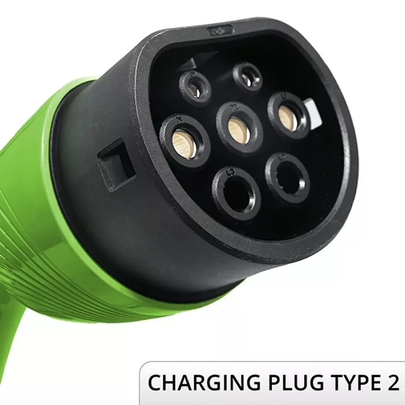 Cargador para coche eléctrico de pared QOLTEC 7 kW 230V CEE 32A con Wi‑Fi y LCD (modelo 52721)