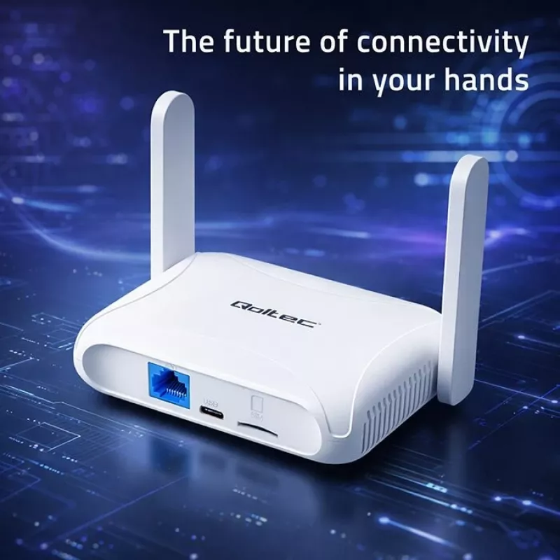 Router QOLTEC 56980 – router móvil 4G LTE con Wi‑Fi 6