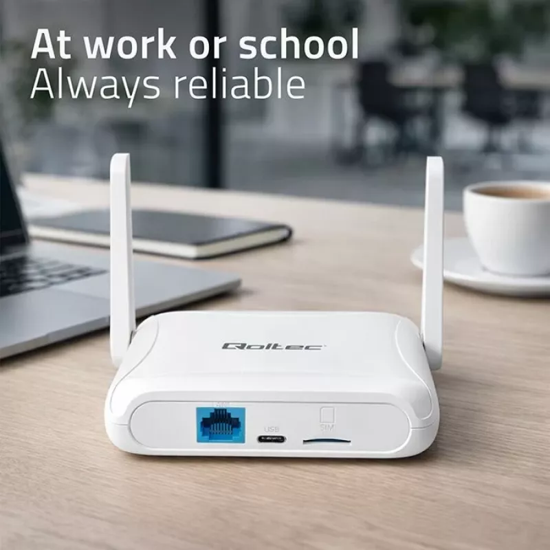 Router QOLTEC 56980 – router móvil 4G LTE con Wi‑Fi 6