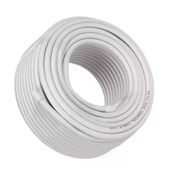 Cable coaxial MACLEAN MCTV-470 RG-6/U 25 m, blanco