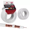 Cable coaxial MACLEAN MCTV-470 RG-6/U 25 m, blanco
