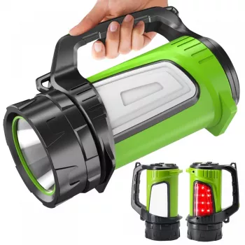 Linterna MACLEAN MCE345 LED 3 en 1 con función powerbank, 5 W XM-L-T6, blanco frío 6500K, 3×18650 3,7 V 4500 mAh