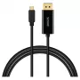 Cable SAVIO CL-207 USB-C a DisplayPort 2,0 m, compatible con DisplayPort 1.2