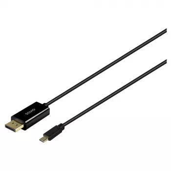 Cable SAVIO CL-207 USB-C a DisplayPort 2,0 m, compatible con DisplayPort 1.2