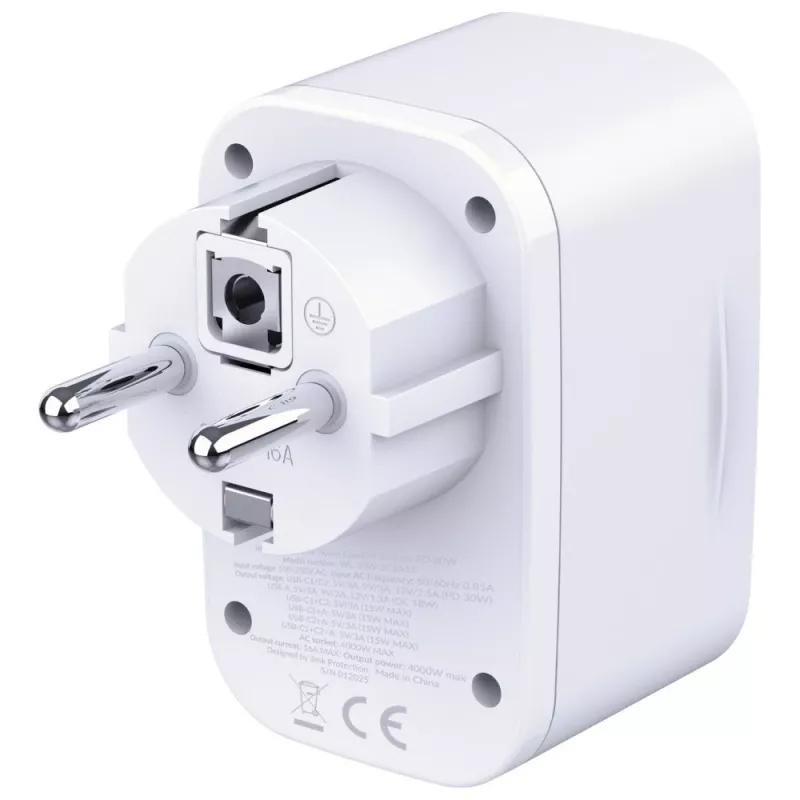 3MK Charger Comfort Charger GaN 30W blanco – fuente de alimentación USB, salida GaN 30W