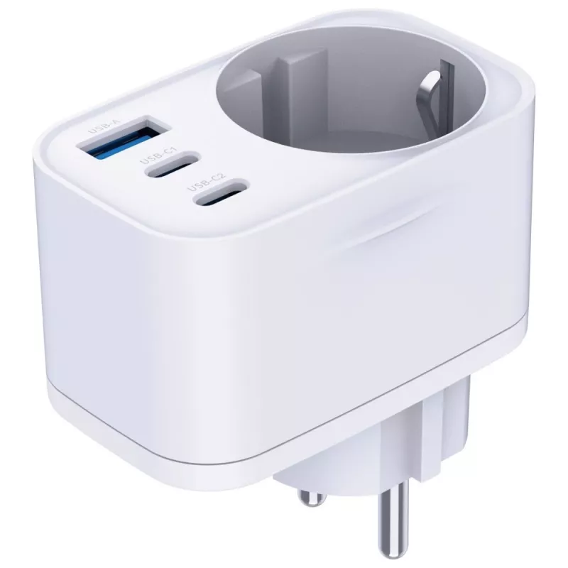 3MK Charger Comfort Charger GaN 30W blanco – fuente de alimentación USB, salida GaN 30W