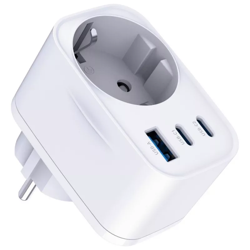 3MK Charger Comfort Charger GaN 30W blanco – fuente de alimentación USB, salida GaN 30W