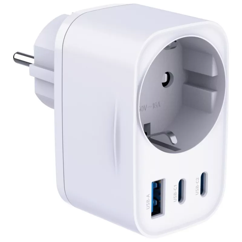 3MK Charger Comfort Charger GaN 30W blanco – fuente de alimentación USB, salida GaN 30W