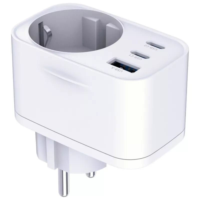 3MK Charger Comfort Charger GaN 30W blanco – fuente de alimentación USB, salida GaN 30W