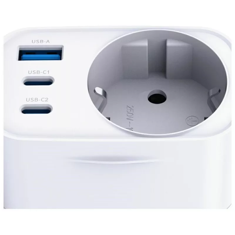 3MK Charger Comfort Charger GaN 30W blanco – fuente de alimentación USB, salida GaN 30W