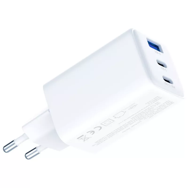 3MK Charger Hyper GaN 65W QC4+ — cargador rápido USB GaN 65W con soporte QC4+