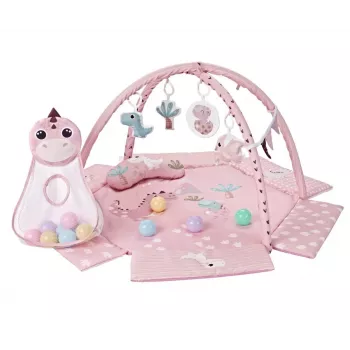 Manta de juego educativa Dino Pink TinyMini rosa
