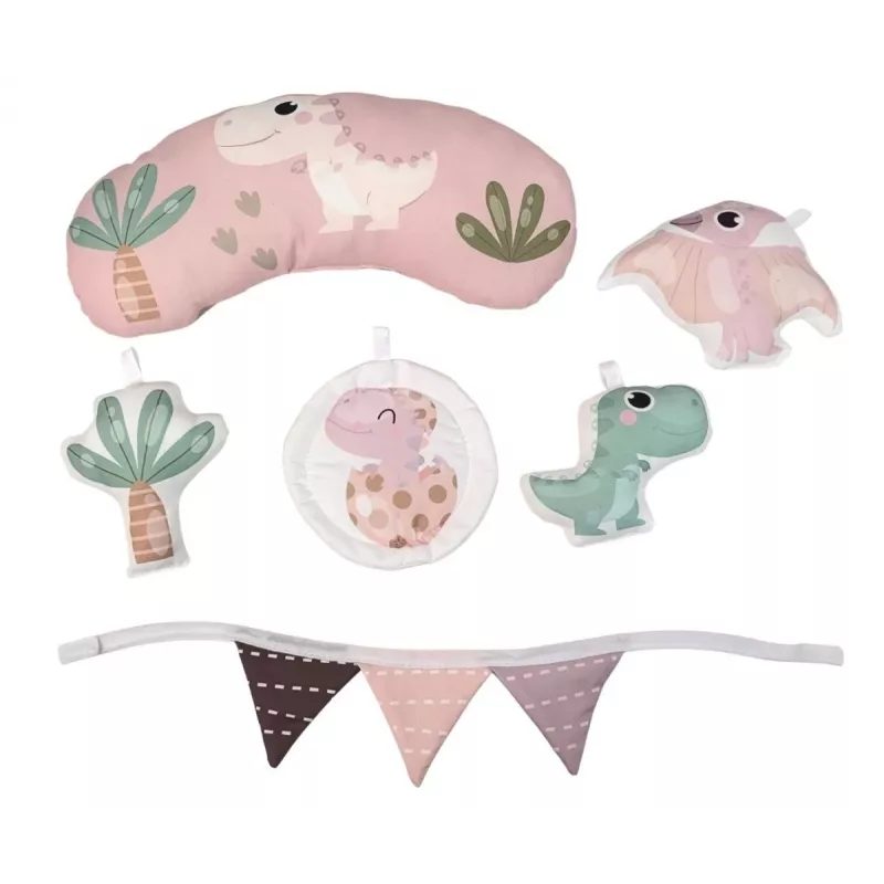 Manta de juego educativa Dino Pink TinyMini rosa