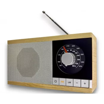 Radio Krystyna carcasa de madera