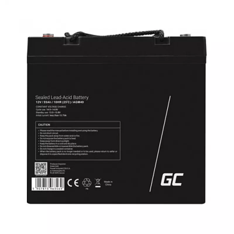 Batería AGM Green Cell AGM49 55 Ah 12 V Marine Leisure