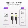Cable DP a HDMI 2M/SCHWARZ Hadbh Vention